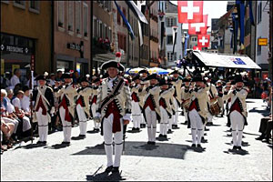 Marching in the Jodlerfest Parade